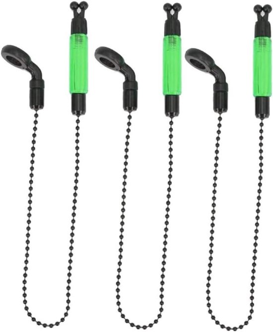 Vissen Swinger Set - Karper Vissen Hanger - Karper Vissen - Verlichte LED Indicator - 34 cm - Groen