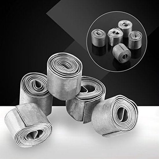 Vissen Zachte Lood Blad, 5 Rolls 0.6MM Praktische Strip Sinkers Gewichten Tackle Accessoires Levert Nieuwe van VISSEN