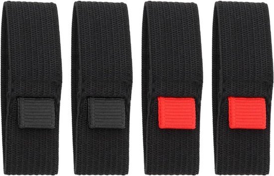 Visserij Reel Beschermende Bandjes - Elasticiteit - Anti-slijtage - Accessoires - Elastisch - Rollen - Visserij - Zwart - 4-Pack - Geschikt voor Vissersmodellen - met Rollen anti-slijtage Visgerei Beschermende Accessoires.