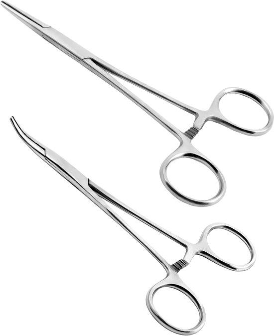 Vissers tang 13cm - roestvrij staal - zelfvergrendelend - ideaal voor haken losmaken - ShopVlot