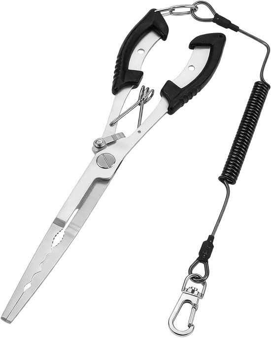 Vissersgereedschap Rvs Pliers met Touw voor Zoet- en Zoutwater - 21 cm, Duurzaam en Lichtgewicht