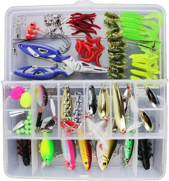 Vissershengel set met drijvende hengel, haakaccessoires en opbergdoos voor optimale viservaring