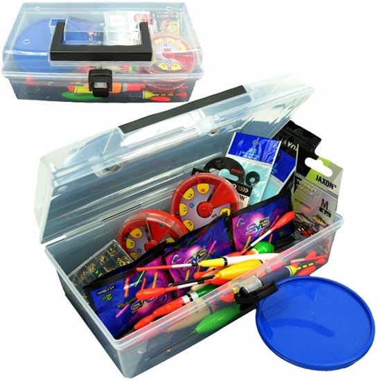 Visset 92 Delen: Compleet met Dobbers, Haken & Opslagdoos