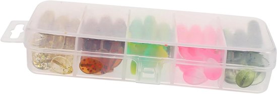 Visset Kunstaas - Zacht Plastic Aas - Vissen Op Baars - Levensechte Zwemactie - 6X1CM - Diverse Kleuren