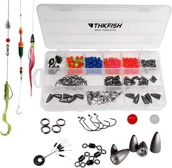 Visset: Texas & Carolina Rig Looslood, Haken, Kralen & Swivels - 35-389 Stuks