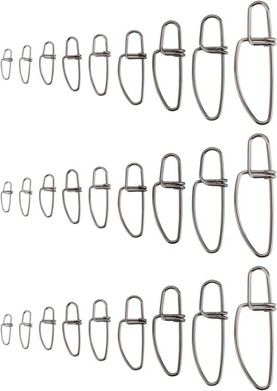 Vissnaps - Roestvrij - Zoutwater - Duo Lock Snap-Set - Zoetwater - Geschikt voor - Staal - 180 Stuks Roestvrij Vissnaps Duo Lock Snap-Set voor Zoutwater Zoetwater (11.6mm 14.5mm 16.5mm 21mm 23.5mm 28mm 34mm 40mm 47.5mm)