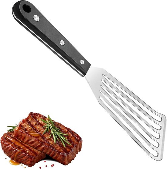 Visspatel van roestvrij staal, keukengerei, corrosiebestendig, opengewerkte spatel, voor pannenkoeken, eieren en visfilets