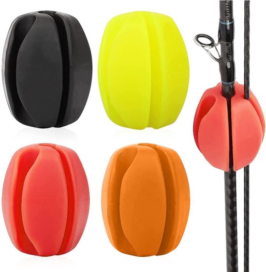 Visspullen 4-delige 5-holes vaste hengel - siliconen - draagbaar - veilig en duurzaam - ShopVlot