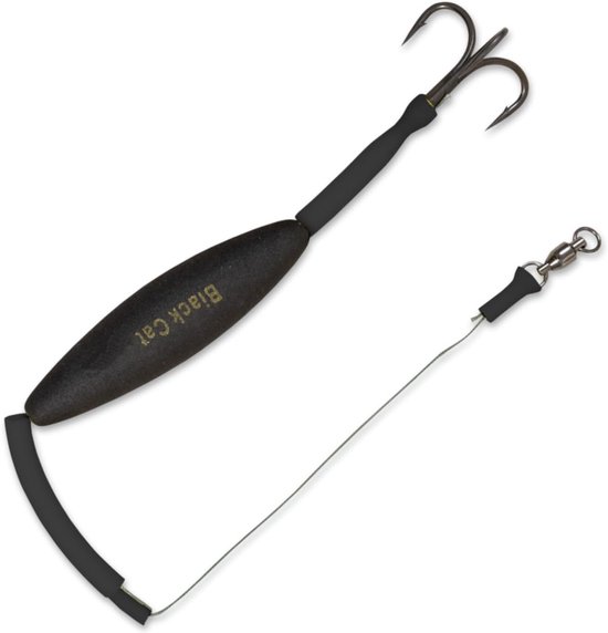 Vissysteem voor Waller 80 cm - Worm voorkant - 1 haak 2/0 - Perfect voor wormbundels - SnelShoppen