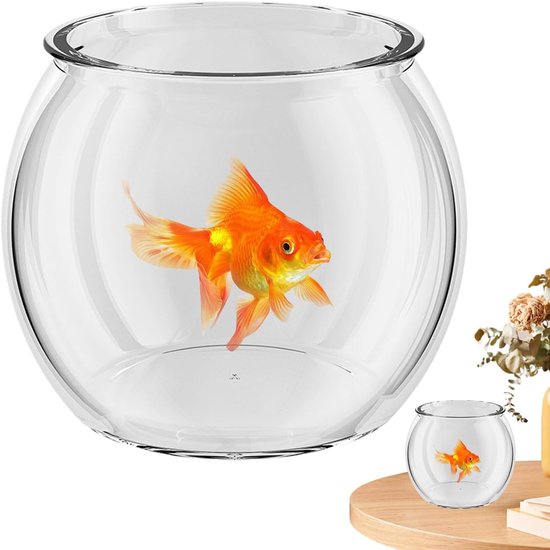 Vistank, aquarium, siervis, compacte desktop of tafelladder voor beta- of kantoordecoratie, mini-waterdierhouder voor woonkamer, slaapzaal of kinderkamer