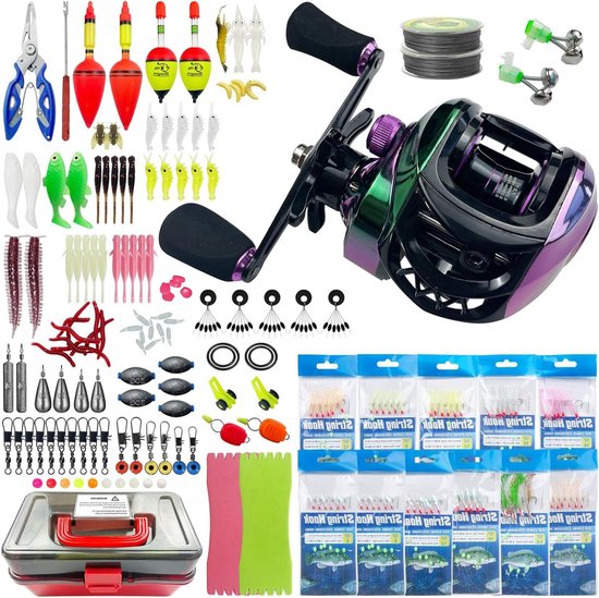 Visuitrusting Set - Hengel Accessoires - Vissen - 141 Delige Kit - 1.2 kg - Niet gespecificeerd