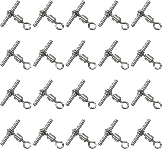 Viswartels - 3-weg T-vorm messing wartels mouw - hoge sterkte kruislijn wartels voor rigs zoet water zout water van Merkloos