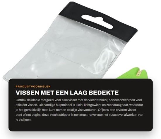 Vlecht Stripper Lichtgewicht - Draagbaar - Duurzaam - Geschikt voor 0,2/0,3/0,4 mm Vislijn - PP Kunststof - Groen