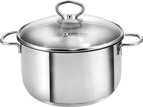 Vleespan Mercurius (pan Ø 20 cm) 2,5 liter kookpan van roestvrij staal met literschaal