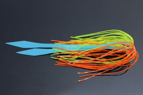 Vlieg Vis Accessoires - Spinnerbait Rubber - Vissen Lokaas - 9 Kleuren Set - 49.9 Gram - Blauw Groen
