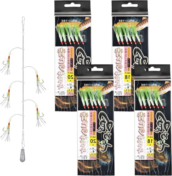 Vlieg Visgerei - Zee Vissen - Vissen Vangen - Lichtgevende Parels - 30 Stuks - Groen
