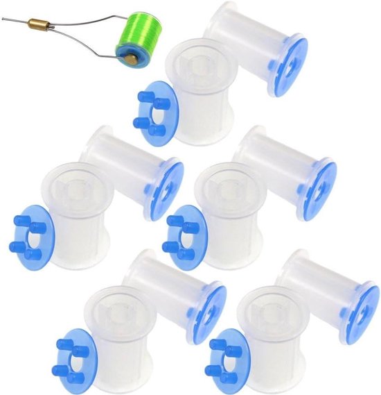 Vliegbinden Spoelen - Draad Spool - Vliegvissen Accessoires - Standaard Maat - 10 Stuks - Assorti