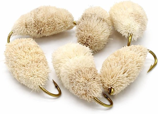 Vliegvis Set - Grote Brood Vliegen - Forel Karper Vissen - Acht Stuks Pack - Maat 4-6 - Goud