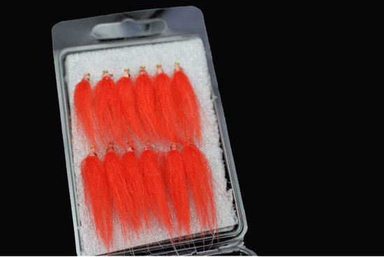 Vliegvis Set - Kunstvliegen - Zalm Forel Vissen - Langzaam Zinkend - Maat #8 - Bruin Oranje Rood