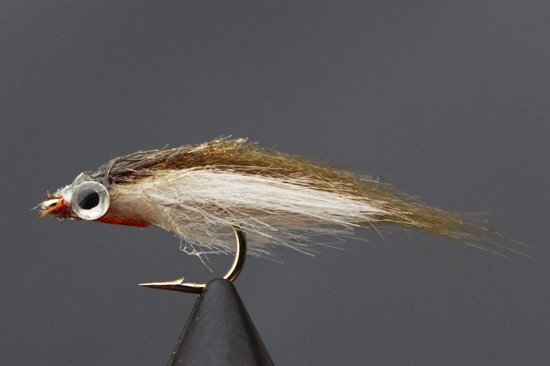 Vliegvissen Lokset - Vliegen Set - Forel Vissen - Langzaam Zinkend - 5 cm - Olijf en Wit van Merkloos