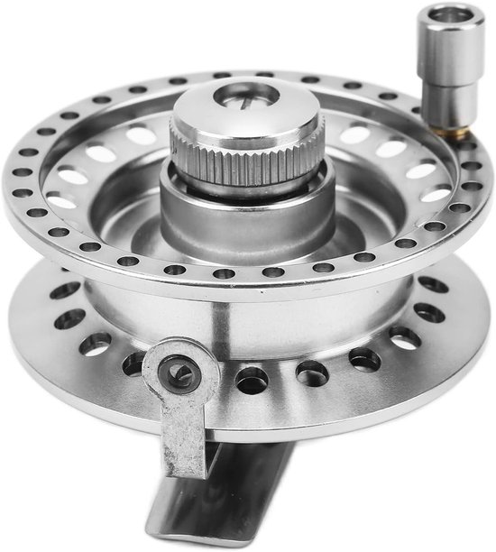 Vliegvissen Reel voor Front End Visserij, Aluminium Vlot Reel voor Ice Fishing en Outdoor Visgerei van Merkloos
