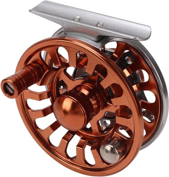 Vliegvissen spoel - Efficiënt remmen - 3 lagers - 2 kleuren aanpassing - CNC-verwerking - 3/4 vliegvissen spoel - Buiten vissen - Geschikt voor vliegvissen - Kleur of model