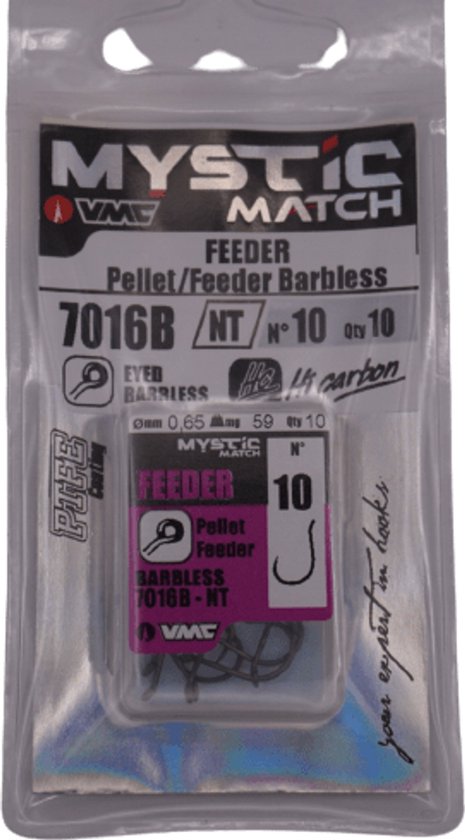 VMC 7016B-NT Pellet Feeder | Barbless #10 van VMC