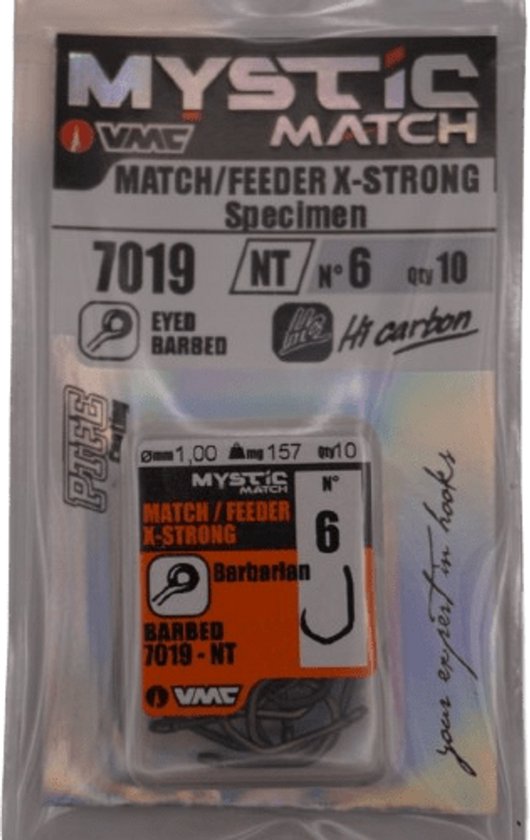 VMC 7019-NT Barbarian Carp Match | Barbed #6 van Merkloos