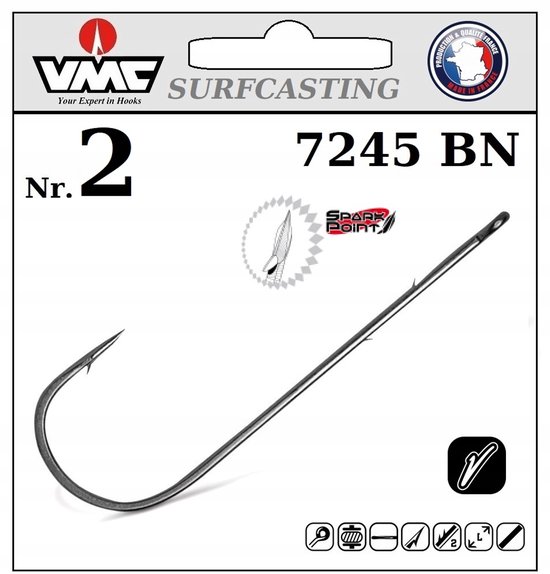 VMC 7245BN Haak nr. 2 Spark Point Aberdeen - 10 stuks van VMC