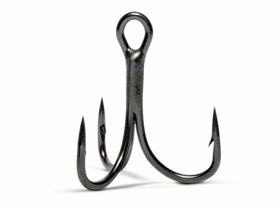 VMC 7554Bn 2X Strong Inline Treble Black Nickel / #1 van VMC