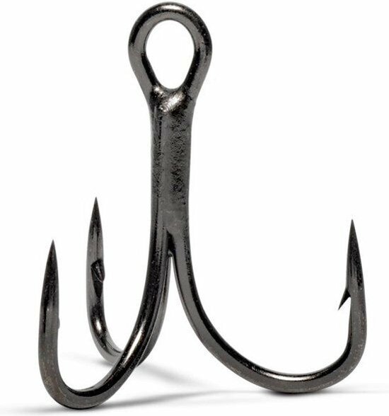 VMC 7554BN 2X Strong Inline Treble Black Nickel 2/0 van VMC