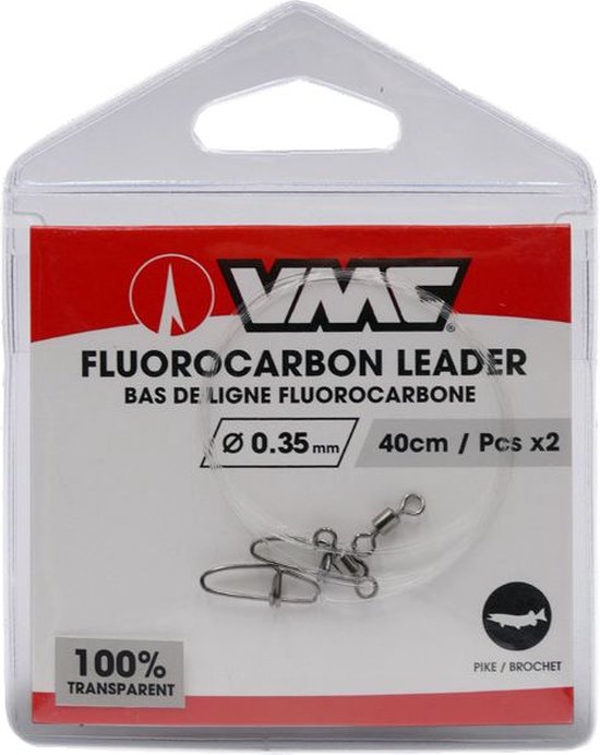 VMC Fluor Carbon Leaders | 0.35 mm 40 cm van VMC