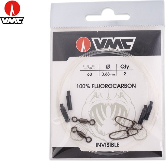 VMC Fluorocarbon Onderlijn Clear 40cm/ 1.00mm van VMC