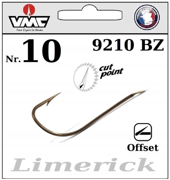 VMC Limerick Haken 9210 BZ Maat 10 - 10 st van VMC