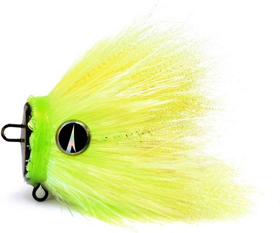 VMC Mustache Rig X1 M UV Chartreuse Jighead Loodvrij 20g - Loodkop van Merkloos