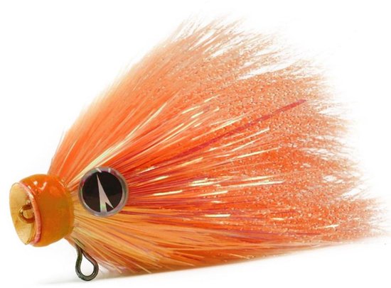 VMC Mustache Rig X1 M UV Orange Jighead Loodvrij 20g | Loodkop van Merkloos
