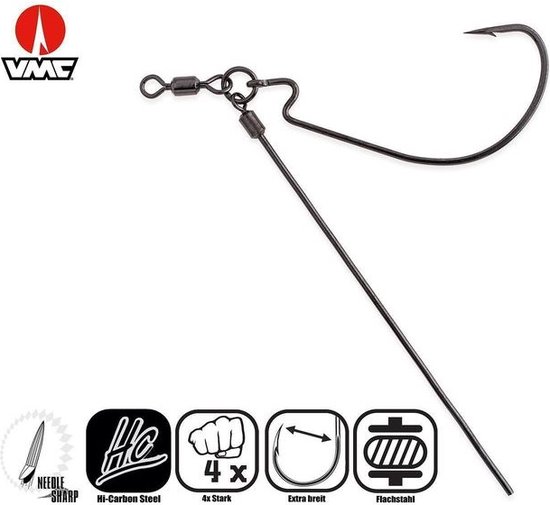 VMC Mystic Tokyo Rig (2pcs) Zwart 3/0 van VMC