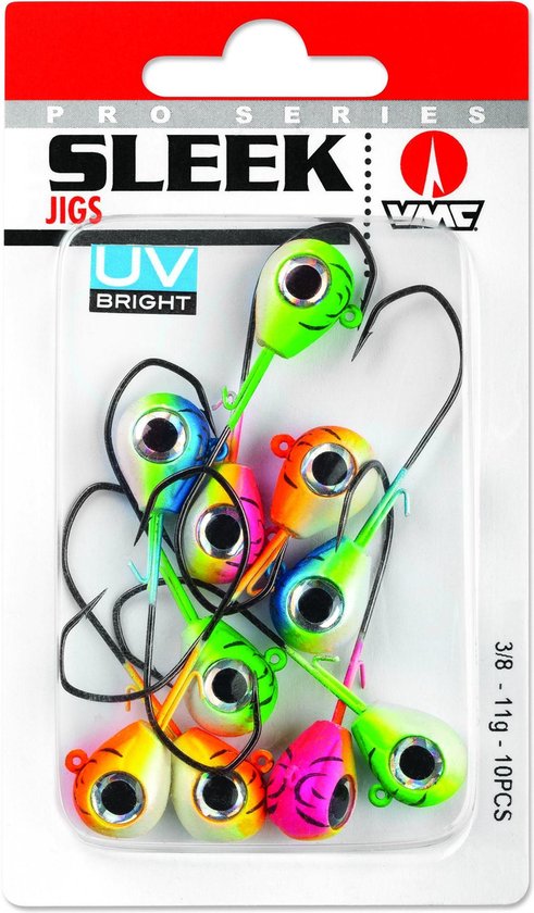 VMC - Sleek jig - UV - 10stuks - Jigkop - 10.5gram van Merkloos
