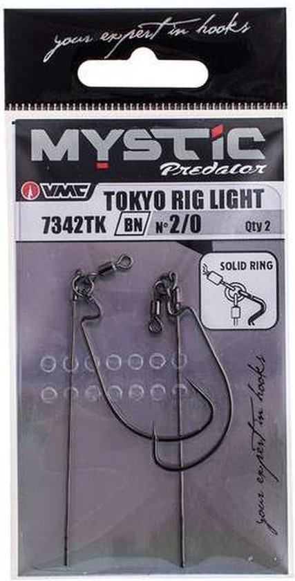 VMC Tokyo Rig Light Zwart 4/0 van VMC
