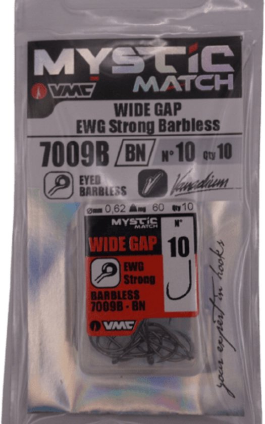 VMC Wide Gap 7009B-BN EWG Strong - Barbless #14 van VMC