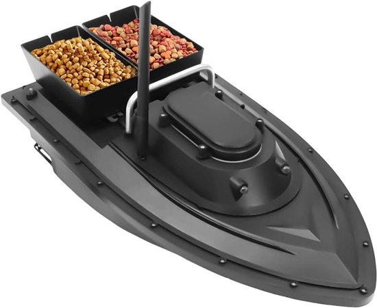 Voederboot - RC Boot - Aas Uitwerpen - Grote Laadcapaciteit - 2.5 kg Aas - Zwart