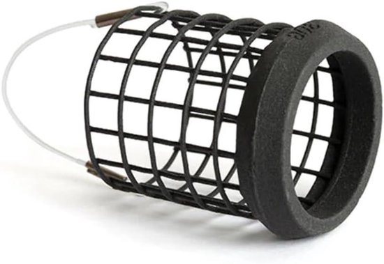 Voederkorf Feeder Basket - Volière voerbak - Vissen voeren - Vergrote opening - Large 50g - Zwart