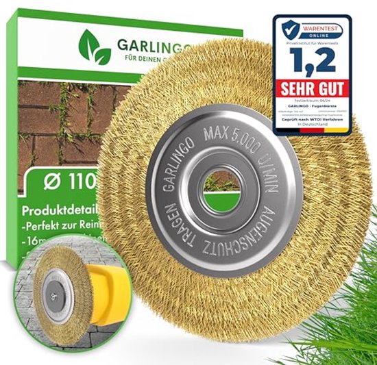 Voegenborstel voor Multibrush en andere dweilaccessoires | 10 mm breed | Onkruidreiniging | Vervangborstel van Gloria