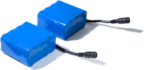 Voerboot Batterij - Voerboot Accu - Vissen - Dubbele Set - 10400mA - Multicolor
