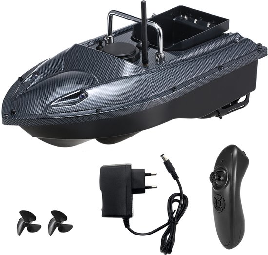 Voerboot - Karper Voerboot - Inclusief Batterij - Karper Vissen Baitboat - 500M Bereik - Afstand Bestuurbaar - Voerboot karper - Zwart