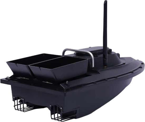 Voerboot Karper – Voerboot Met 1,5 Kg Laadvermogen – Inclusief Accu – 2 Laadbakken – Verlichting Voor Nachtvissen - 2 Propellers - Baitboat Met Afstandsbediening Draadloos 500 Meter - Visspullen Accesoires - Fishfinder van Merkloos