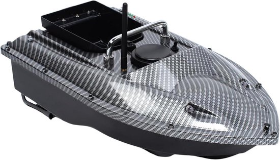 Voerboot Vissen - Bait Boat ABS - Vissen Voeren - Hoge Laadcapaciteit - 49x27x16cm - Zwart