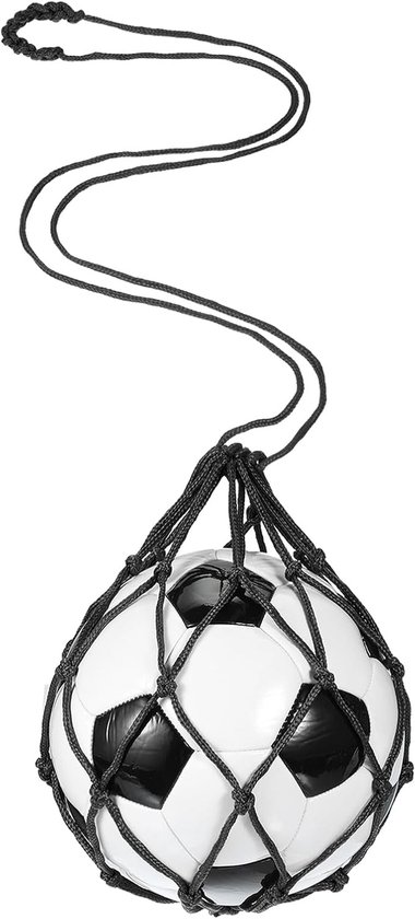 Voetbalnet, net voor voetbaltraining, accessoires voor terugkeeroefeningen voor balmaten (3, 4, 5), zwart