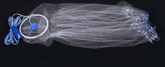 VORLOU - Visnet Nylon Monofilament Amerikaanse Stijl Cast Hand Gooi Visnet - aas Trap Vis Zware Duty Echt Gewicht - Alomejor van VORLOU