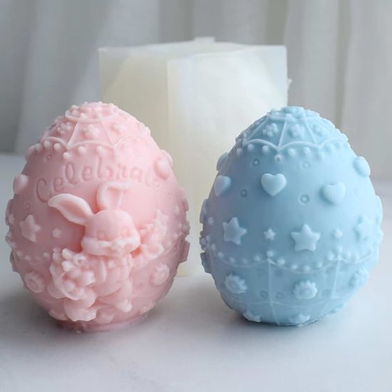 Vorm voor 3D-ei- en paaskaarsen, om zelf chocolade te maken